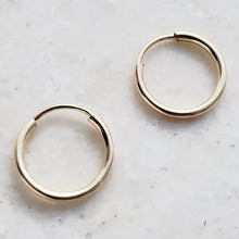 Load image into Gallery viewer, Gold-Filled Tiny Endless Huggie Hoops