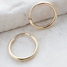 Load image into Gallery viewer, Gold-Filled Tiny Endless Huggie Hoops