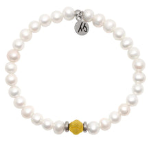 Load image into Gallery viewer, Pearl Friendship Knot Bracelet - Gold Knot - TJazelle