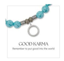 Load image into Gallery viewer, "Good Karma" Silver Charm Bracelet - TJazelle