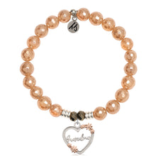 Load image into Gallery viewer, Grandma Heart Charm Silver Bracelet- TJazelle