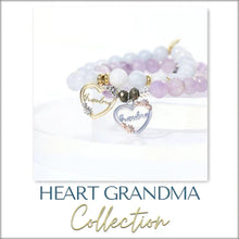 Load image into Gallery viewer, Grandma Heart Charm Silver Bracelet- TJazelle