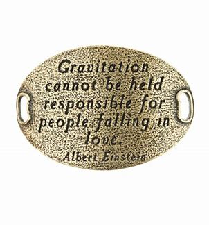 Gravitation & Falling in Love  Lenny and Eva Sentiment Plate