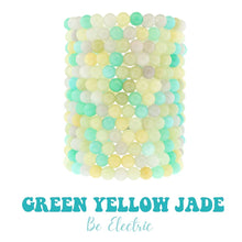 Load image into Gallery viewer, Be Electric Stacker with Green Yellow Jade -  TJazelle HELP Collection