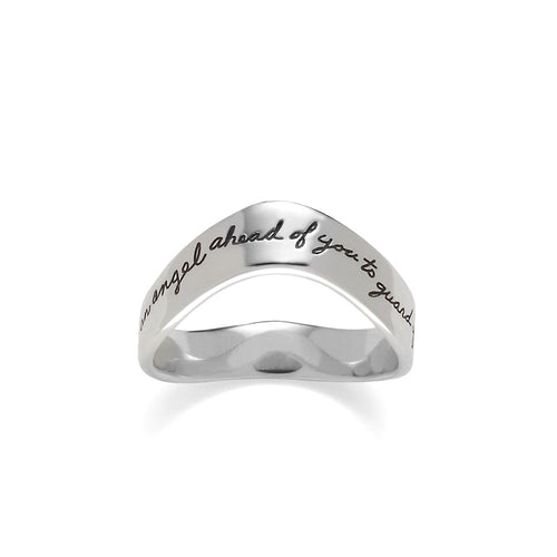 Guardian Angel Ring - Sterling Silver
