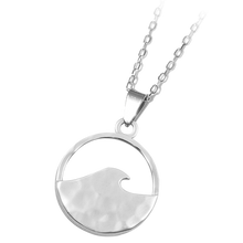 Load image into Gallery viewer, Hammered Wave Necklace - Sterling Silver T.Jazelle