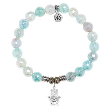 Load image into Gallery viewer, Hamsa CZ Silver Charm Bracelet - TJazelle