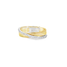 Load image into Gallery viewer, Diamond and Gold Band Ring - 18K