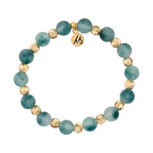 Load image into Gallery viewer, Teal White Jade Harmony Bracelet - TJazelle