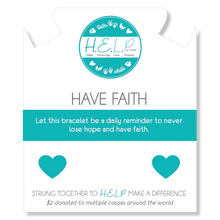 Load image into Gallery viewer, Have Faith Charm Charity Bracelet - TJazelle HELP Collection