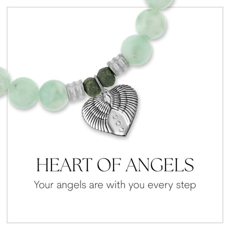 Heart of Angels Silver Charm Bracelet - TJazelle