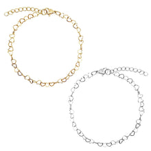 Load image into Gallery viewer, Heart Link Chain Bracelet