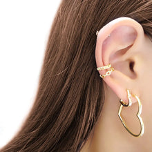 Load image into Gallery viewer, Medium Heart Hoop Earrings-Kiki Chic
