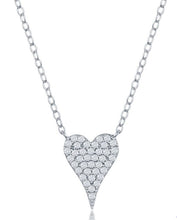 Load image into Gallery viewer, Micro Pave CZ Small Heart Necklace