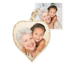 Load image into Gallery viewer, Petite Heart Picture Pendant Charm