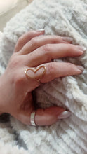 Load image into Gallery viewer, Sideways Open Heart Ring