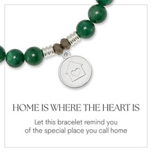 Load image into Gallery viewer, Home Is Where the Heart Is Silver Charm Bracelet - TJazelle