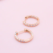 Load image into Gallery viewer, Honeycomb Huggie Hoop Earrings - Chloe and Lois