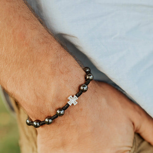 Honor Blessing Mens Adjustable Bracelet - My Saint My Hero