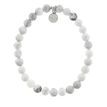 Load image into Gallery viewer, Dreamer White Howlite Stacker - TJazelle HELP Collection