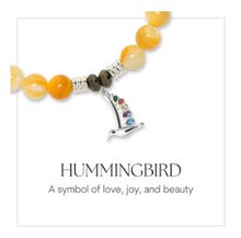 Load image into Gallery viewer, "Hummingbird" Silver Charm Bracelet - TJazelle