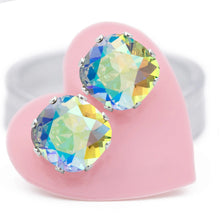 Load image into Gallery viewer, Ice AB Cushion Bling Earrings - JoJoLovesYou