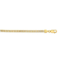 Load image into Gallery viewer, Fancy Ice Chain Bracelet - 4.25mm 14K Yellow Gold