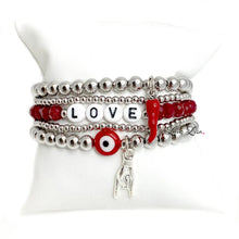 Load image into Gallery viewer, Italian Good Luck Hand Sign Charm Bracelet-Love Lisa