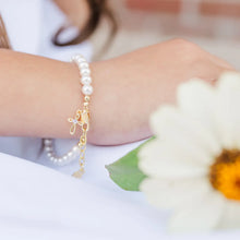 Load image into Gallery viewer, Kids14K Gold-Plated Baptism Cross Bracelet or Communion Gift (Jayde)