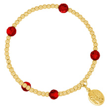 Load image into Gallery viewer, July Birthstone Gold-Filled Bead Wrap- By Wind &amp; Fire