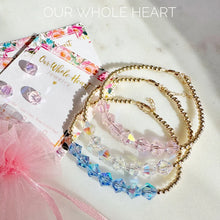 Load image into Gallery viewer, &quot;Jumbo Swarovski Pink Crystal&quot; Beaded Bracelet- Our Whole Heart