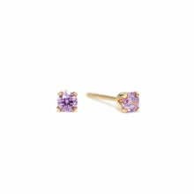 Load image into Gallery viewer, June Birthstone Stud Earrings - Gold Filled