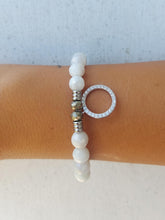 Load image into Gallery viewer, "Good Karma" Silver Charm Bracelet - TJazelle