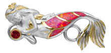 Load image into Gallery viewer, Mermaid with Pink Opal - KOVEL - Cape Cod Clasp