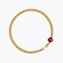 Load image into Gallery viewer, Lucky Ladybug Metal Stretch Bracelet