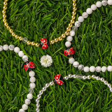 Load image into Gallery viewer, Lucky Ladybug Metal Stretch Bracelet