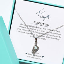 Load image into Gallery viewer, Larimar Angel Blessings Necklace - Sterling Silver TJazelle