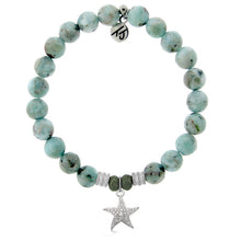 Load image into Gallery viewer, "CZ Starfish" Silver Charm Bracelet - TJazelle