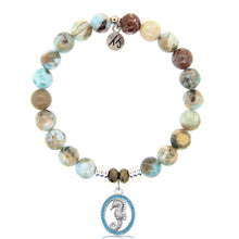 Load image into Gallery viewer, Seahorse Silver Charm Bracelet - TJazelle