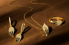Load image into Gallery viewer, Leaf Le Vian® Ring featuring 1/15 cts. Nude Diamonds™ set in 14K Honey Gold™