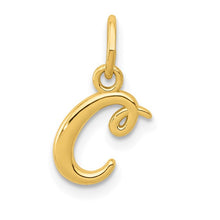 Load image into Gallery viewer, 14k Yellow Gold Letter Initial Charm