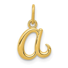 Load image into Gallery viewer, 14k Yellow Gold Letter Initial Charm