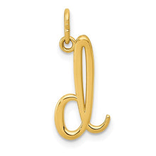 Load image into Gallery viewer, 14k Yellow Gold Letter Initial Charm