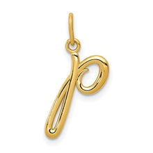 Load image into Gallery viewer, 14k Yellow Gold Letter Initial Charm