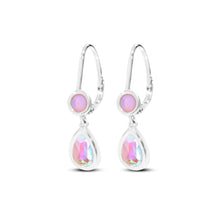 Load image into Gallery viewer, Lever Back Drops Angel Aura Quartz &amp; Candy Cubic - Chloe and Lois