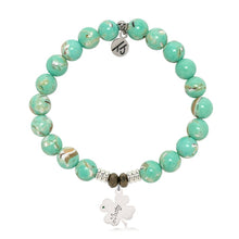 Load image into Gallery viewer, "Lucky Clover" Silver Charm Bracelet - TJazelle