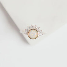 Load image into Gallery viewer, Lois Ring in White Opal - Chloe &amp; Lois