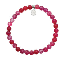 Load image into Gallery viewer, "Love Always" Red Fire Agate Stacker - TJazelle HELP Collection