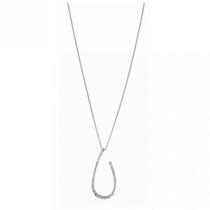 Lovedrop Clear Crystal Necklace - Sterling Silver