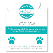 Load image into Gallery viewer, Love Paw Print Charm Bracelet - TJazelle H.E.L.P Collection